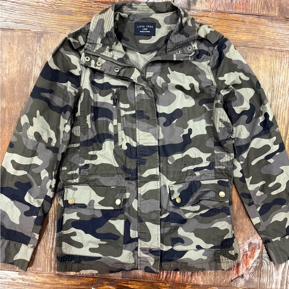 Love Tree Jackets & Blazers - Camouflage Women's Jacket